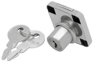 Zinc Alloy Cabinet Drawer Lock, Finish Type : Silver