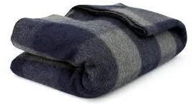 Woven Woolen Blanket, Color : Purple Gray Shades