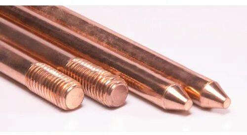 Round Copper Earthing Rod, Length : 2-5 m