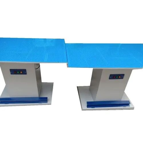 Vacuum Ironing Table, Color : Blue White