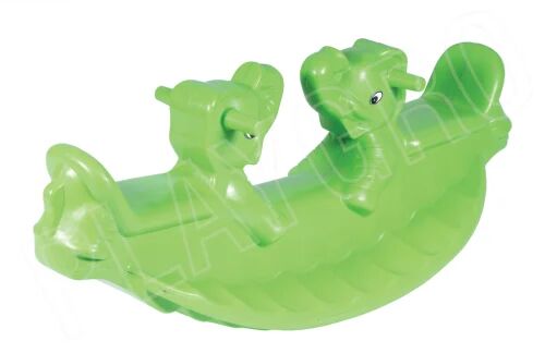 Green Plastic Elephant Rocker
