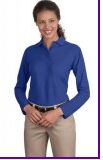 Ladies Long Sleeve Silk Touch Polo
