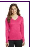 Long Sleeve Heather Contender V-Neck Tee