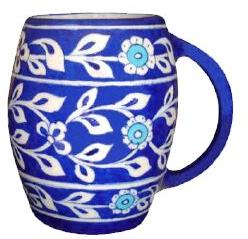 Blue Pottery Beer Mug