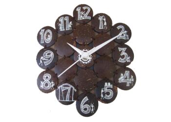 Coconut Shell Clock