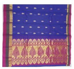 handwoven blended cotton saree
