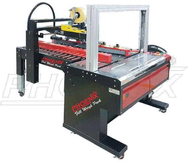 Automatic Carton Sealer and Strapping Machine