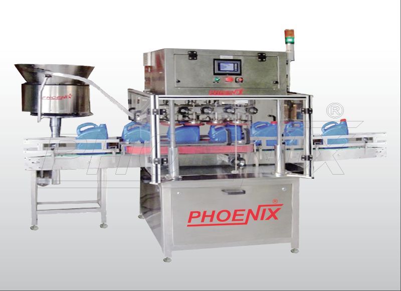 Automatic Linear Capping Machine, Dimension (LxWxH) : 2000mm x 900mm x 1800mm