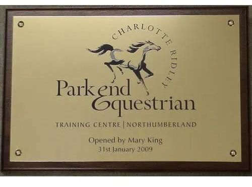 Brass Plaque
