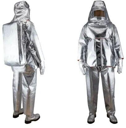 Plain Aluminised Aluminized Fire Suit, Size : Free Size