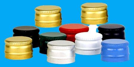 Plain Aluminum Aluminium Ropp Caps, Shape : Round