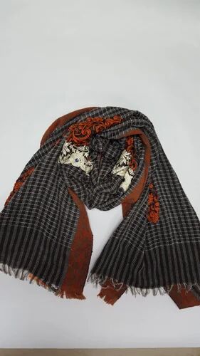 Woolen shawl, Size : 50x180 cms, 70x180 cms, 100x100cms