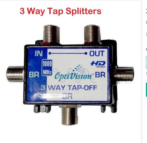 1000 MHz 3 Way Tap Splitters, for CATV, HFC