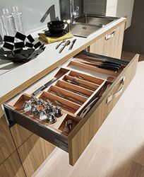 Brown Kitchen Storage Cabinet