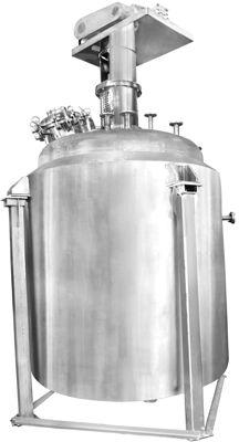 Cylinder Shape Stainless Steel Chemical Coated Pharmaceutical Reaction Vessel, Color : Metallic