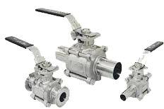 Sanitary ball valves