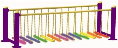 Metal Rainbow Balancing Bridge, Size : L260 x B75 x H80 cm