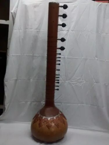 Wooden Kharaj Pancham Sitar, Color : Brown