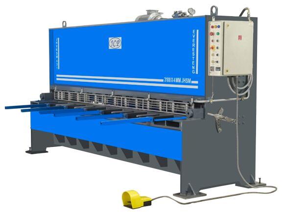 JCP Mild Steel Semi Automatic Hydraulic Shearing Machine, for INDUSTRIEAL, Rated Power : 9-12kw