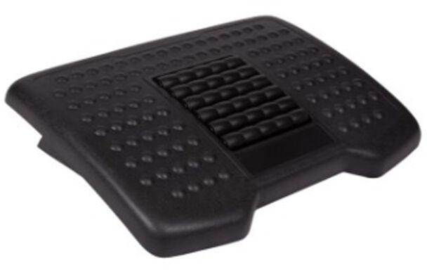ADJUSTABLE ANGLE FOOT REST WITH ROLLER, Color : Black