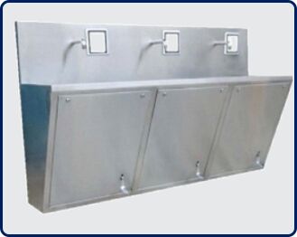 Stainless steel surgical sinks