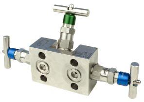 Three valve manifolds