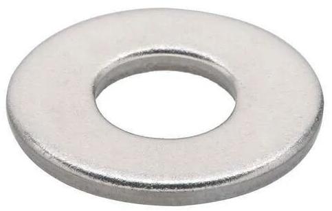 Round Stainless Steel Washer, Color : Silver