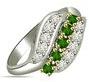 RP11 Gold wedding ring, Main Stone : Emerald
