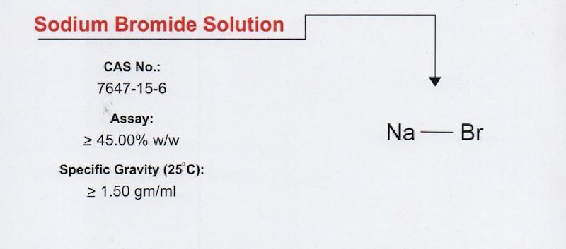 Sodium Bromide Solution, CAS No. : 7647-15-6