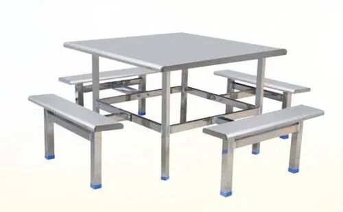 Stainless Steel Dining Table, for Hotel, Shape : Rectangular