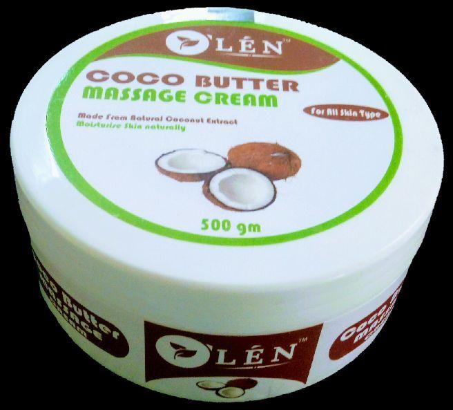 OLEN Cocoa Butter Massage Cream, Packaging Type : Jar