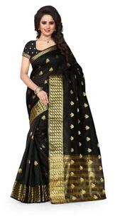 Cotton Banarasi Silk Saree