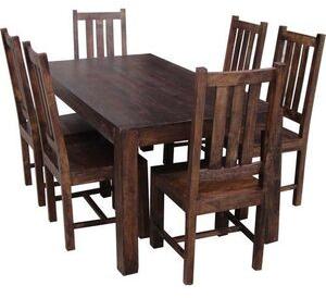 Polished Wooden Dining Table Set, Feature : High Strength, Termite Proof