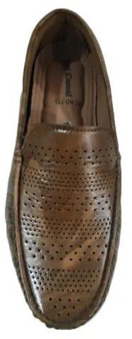 Life Sport Brown Synthetic Leather Mens Loafer Shoes, Size : 6-10inch