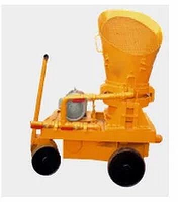 Yellow Electric Automatic 100-1000kg Mild Steel Dry Shotcrete Machine, for Construction, Voltage : 220V