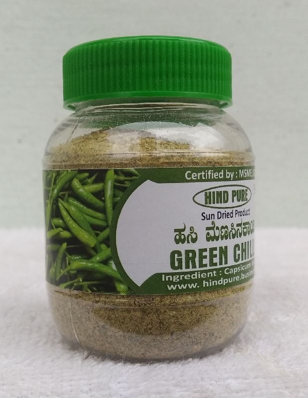 Blended Natural Green Chili Powder, for Cooking, Spices, Food Medicine, Certification : FSSAI Certified