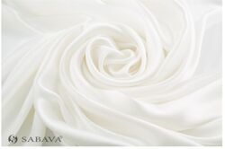 White Satin Silk Fabric, Width : 137 cm