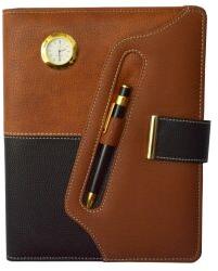 Leather Brown Corporate Diary, for College, Personal