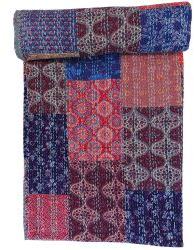 Multicolor Kantha Throw Blankets