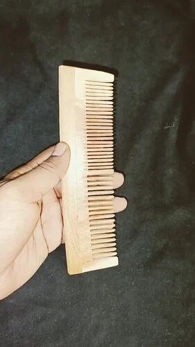 Brown 30gm Neem Wood Comb, For Household