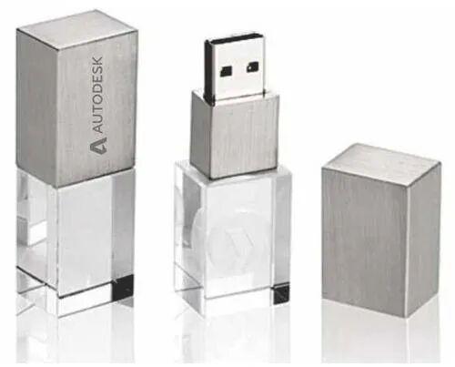 Acrylic Crystal Usb Pen Drive, Packaging Type : Box