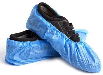 Plastic Disposable Shoe Cover, Color : Blue