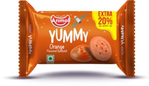 Anmol Yummy Orange Biscuits, Shelf Life : 12months
