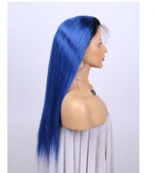 Blue Hair Wig, for Parlour, Personal, Style : Straight