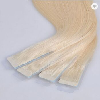 Double Drawn Tape Hair Extension, for Parlour, Personal, Style : Straight