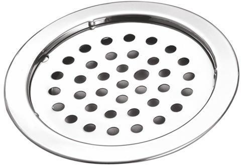 Silver Round Stainless Steel Bathroom Jali, for Draining