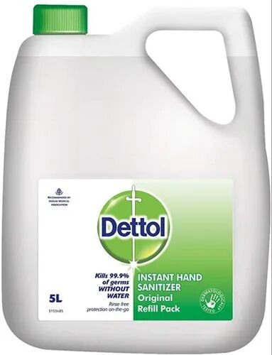 Dettol Hand Sanitizer, Packaging Size : 50 ml, 100 ml, 200 ml 500ml, 5 ltr