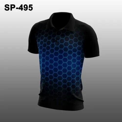 Printed Sports T Shirt, Sleeve Type : Half Sleeves