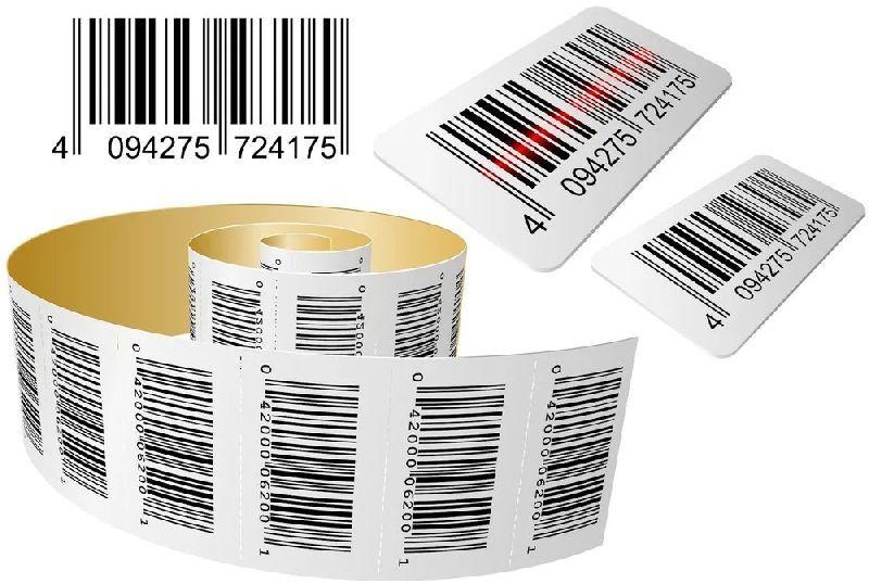 Paper barcode labels, Packaging Type : Roll