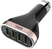 Electric 4 USB Car Charger, for Power Converting, Voltage : 6-12VDC